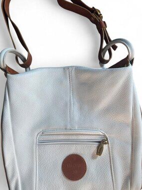 Valentina - White Leather Crossbody/Shoulder Bag